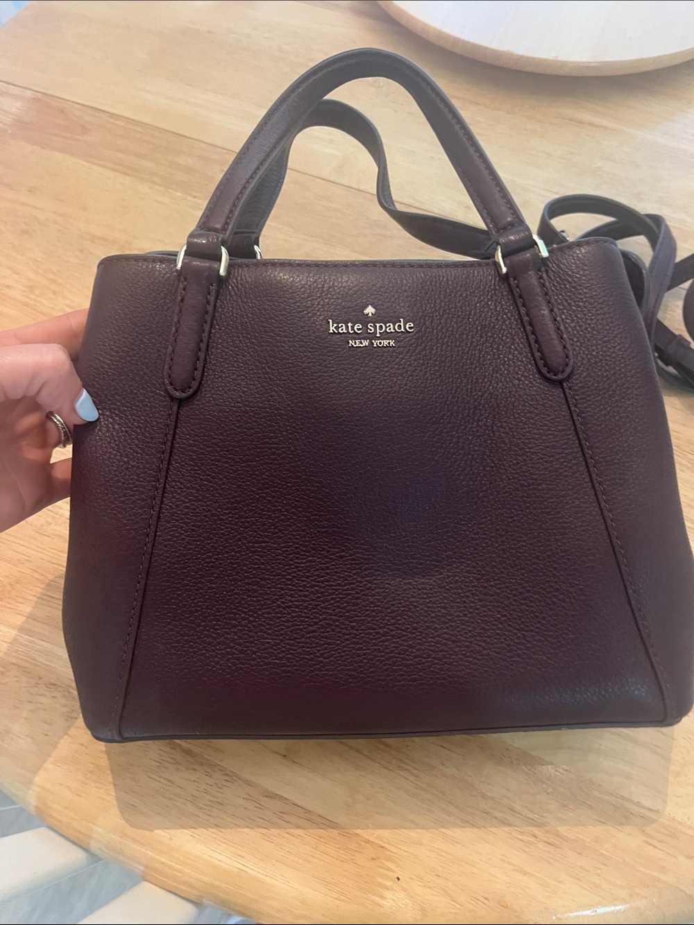 kate spade Brown Leather Structured Satchel